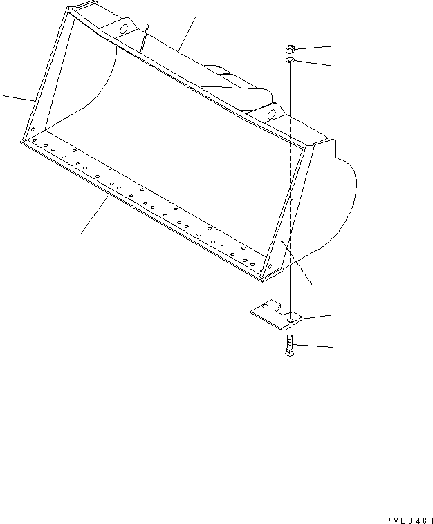BUCKET ASS'Y Z070002A0 419-T70-2110 KOMATSU