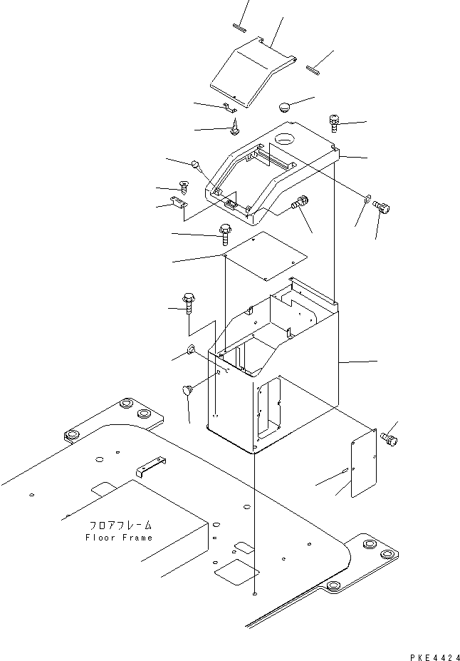 BOX,CONSOLE \0\421-54-22660 KOMATSU