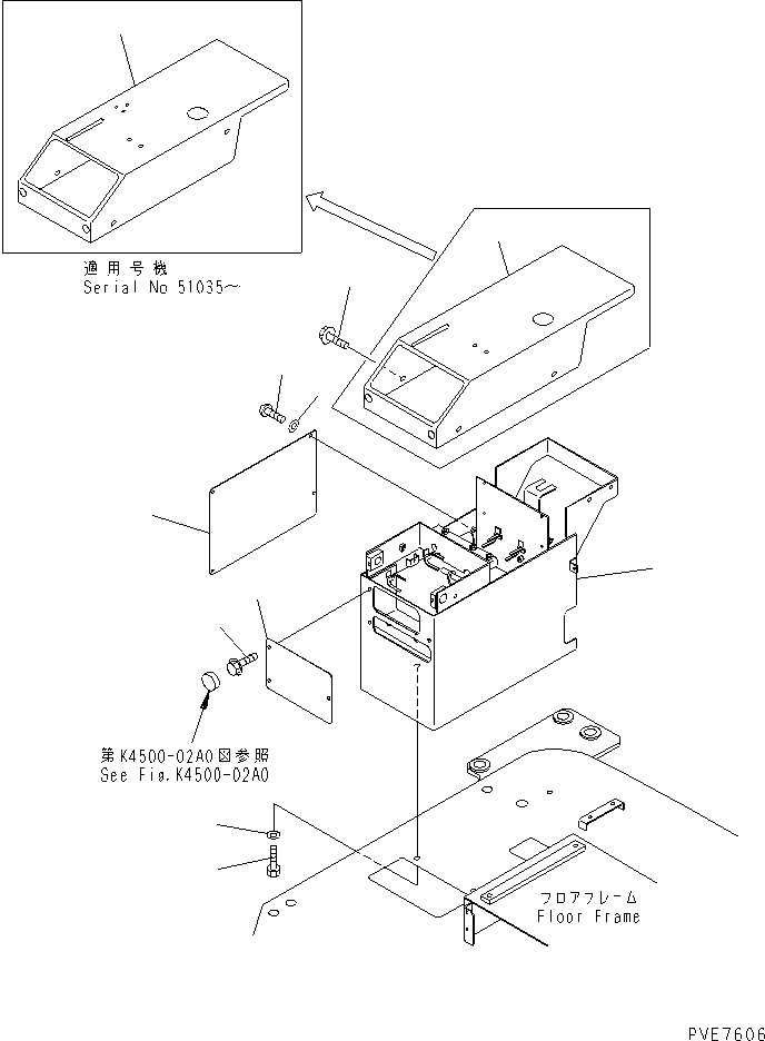 BOX,R.H. 419-54-22372 KOMATSU