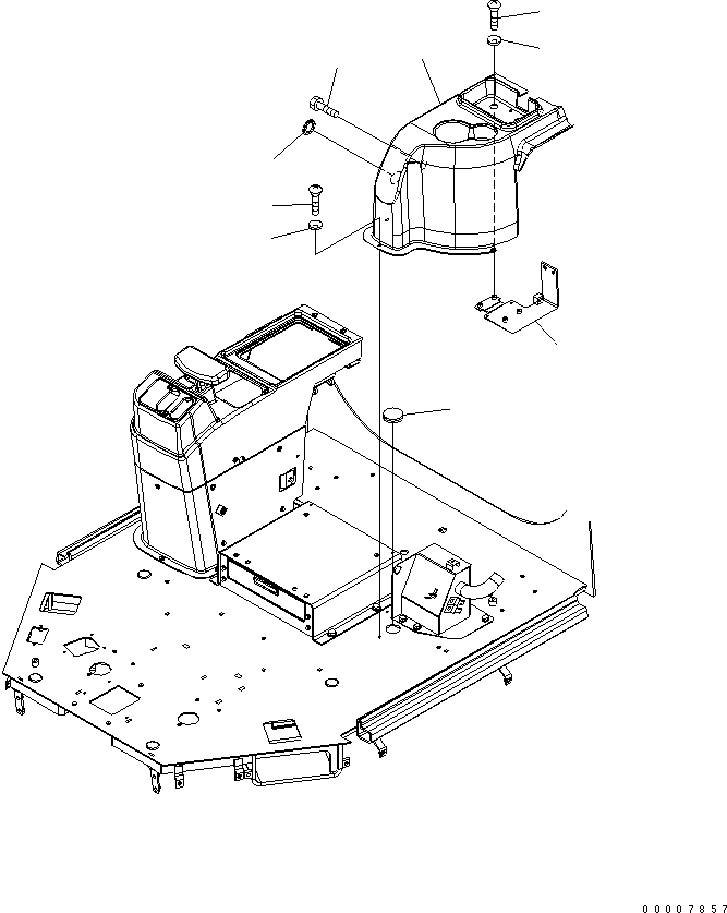 CONSOLE,L.H. 419-U94-3172 KOMATSU