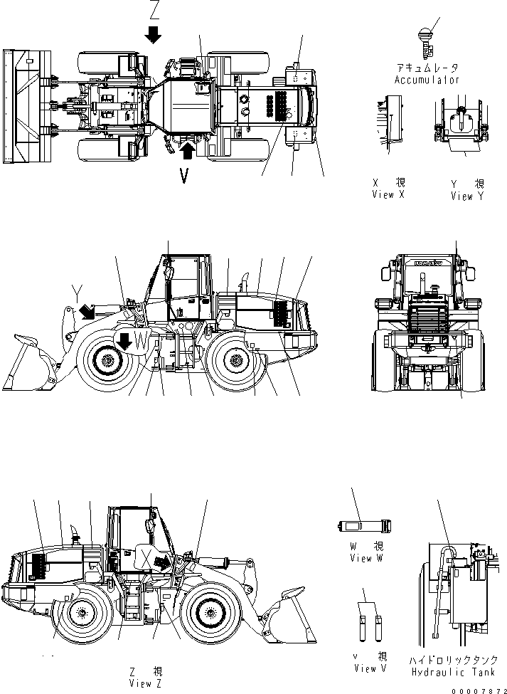 PLATE,MACHINE NAME L.H. 419-93-22142 KOMATSU