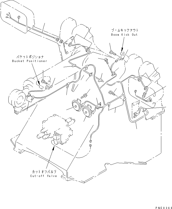 WIRING HARNESS,FRONT FRAME 423-06-22311 KOMATSU