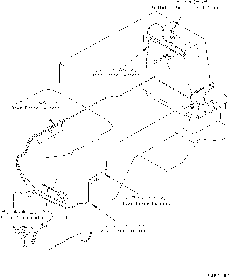 WIRING HARNESS,REAR FRAME 424-T32-2140 KOMATSU