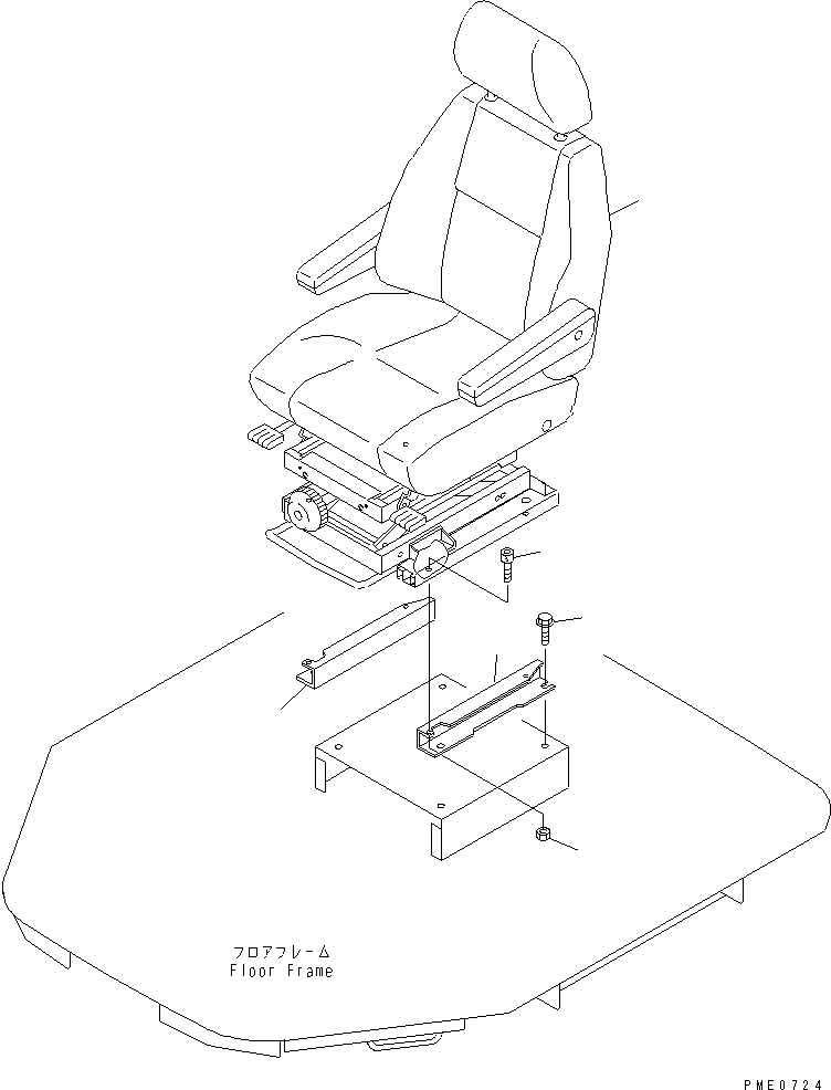 SEAT ASS'Y,(SEE FIG. 5313) (\0\421-57-21510) KOMATSU