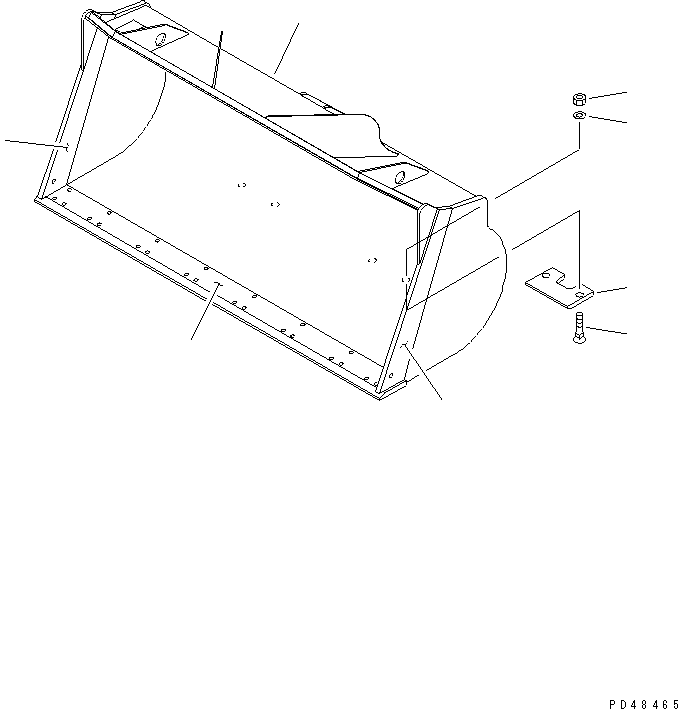 Ковш в сборе 423-821-2100 KOMATSU