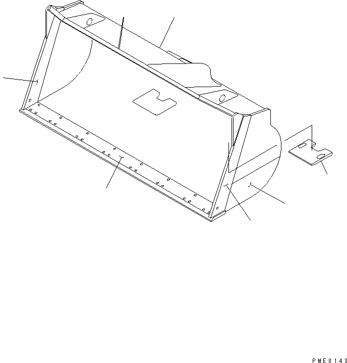 Пластина (сварная) 423-803-2310 KOMATSU