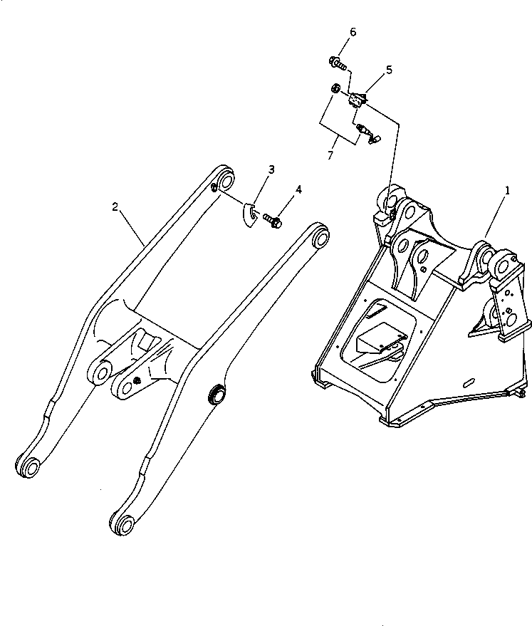FRAME,FRONT (MODIFIED PARTS) 423-U94-1511 KOMATSU