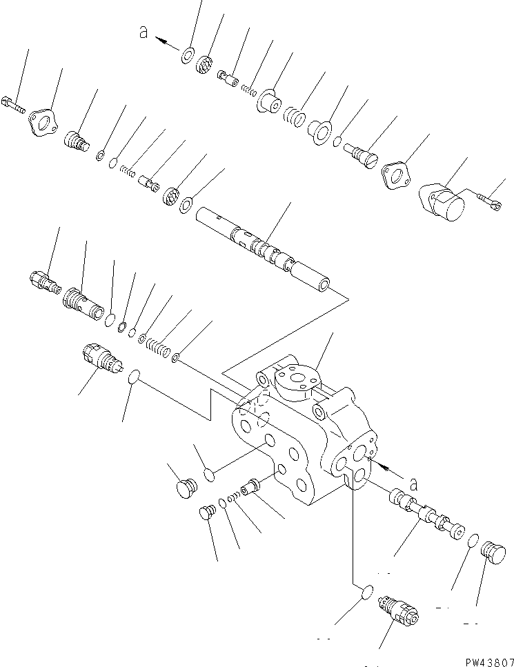 Клапан в сборе 423-64-15430 KOMATSU