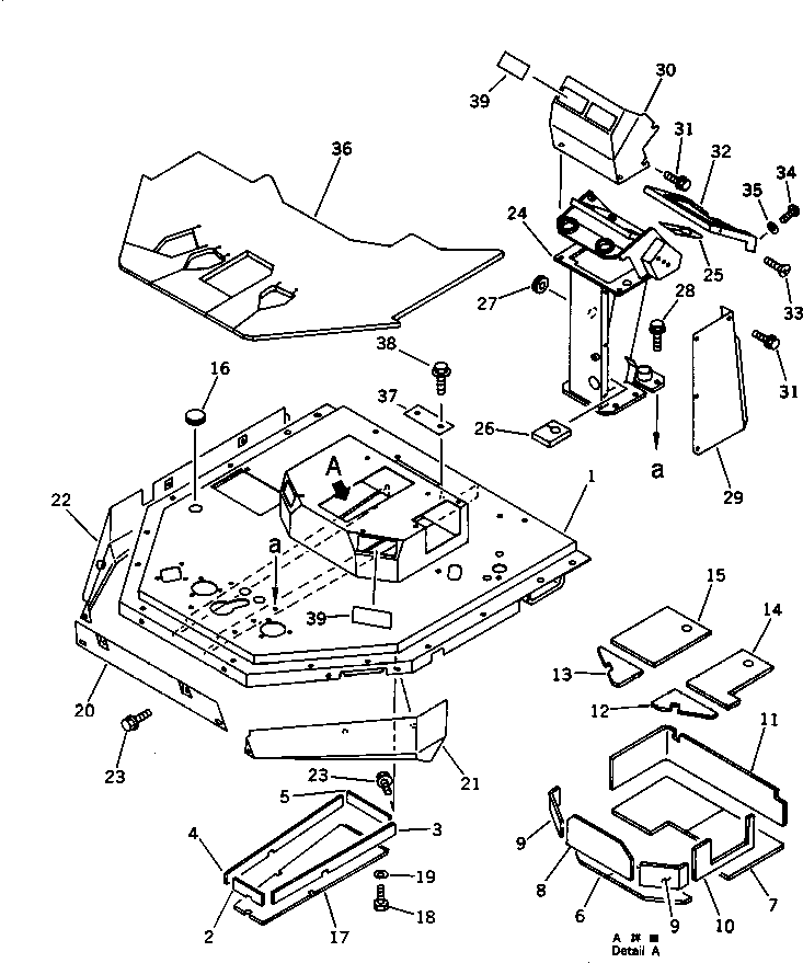 COVER,(FOR AUTO SHIFT) 423-S20-1240 KOMATSU