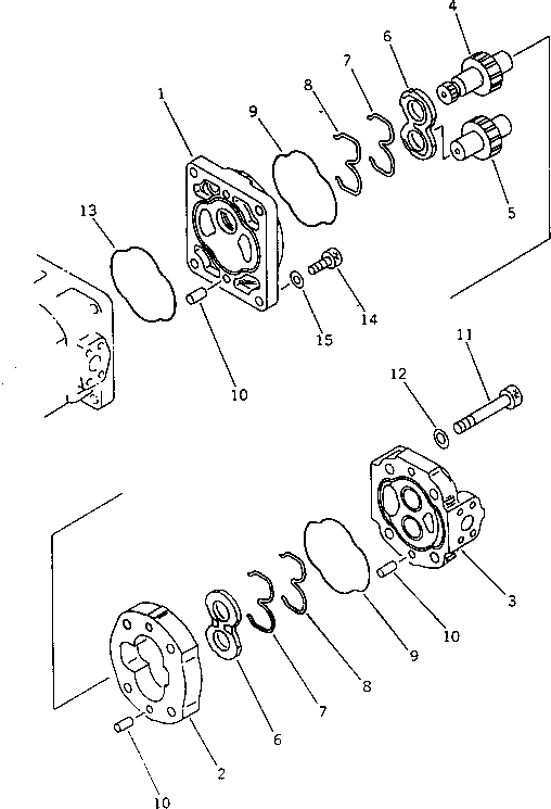 PUMP ASS'Y,(SAR36) 705-14-31540 KOMATSU