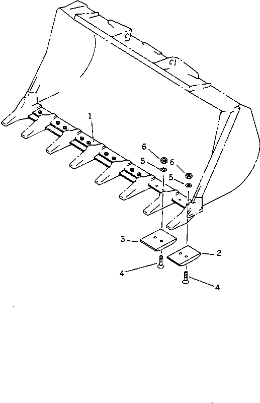EDGE,(MODIFIED PARTS) (WELDED) 423-T65-1120 KOMATSU
