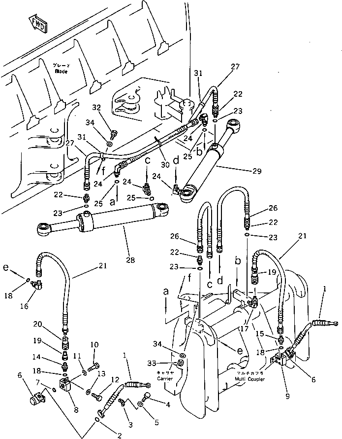 BLOCK,R.H. 423-915-1530 KOMATSU