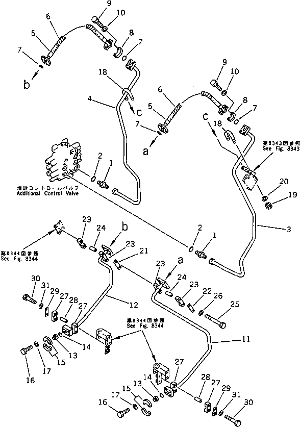 Трубка правая 423-V89-1150 KOMATSU