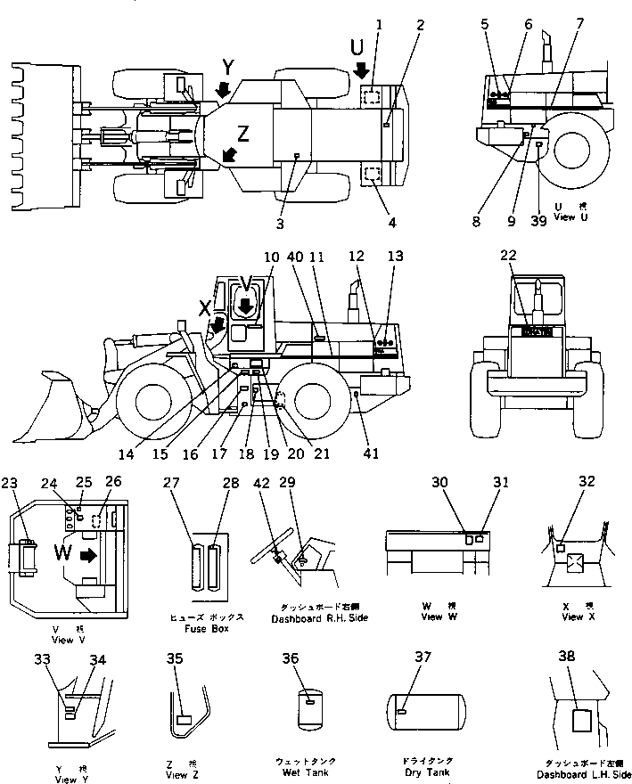 PLATE¤ CAUTION,TRANSMISSION OIL TEMPERATURE 424-93-11330 KOMATSU