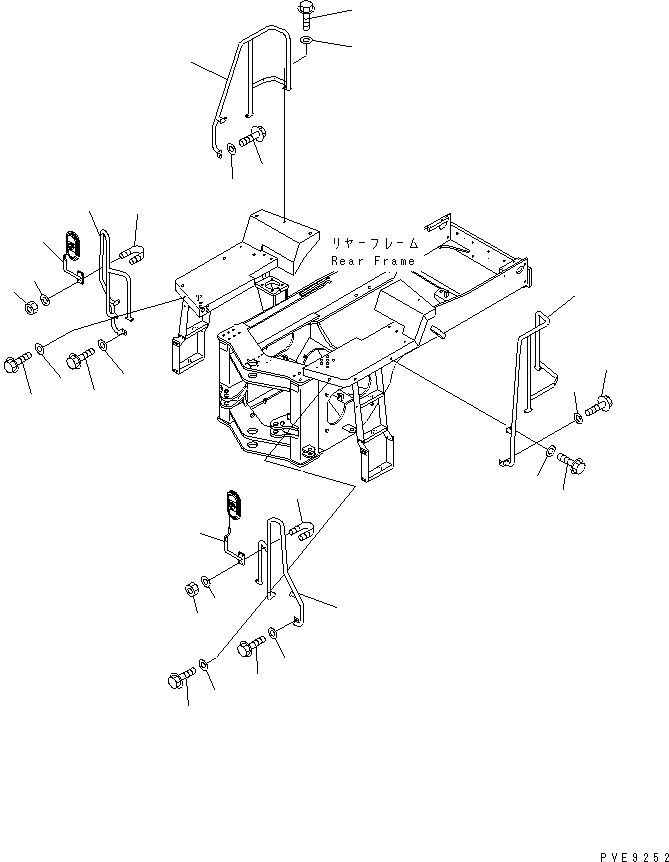 HAND RAIL,R.H. 423-Z94-2341 KOMATSU