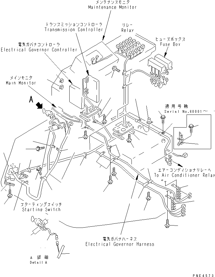 WIRING HARNESS,FLOOR FRAME 421-06-22210 KOMATSU