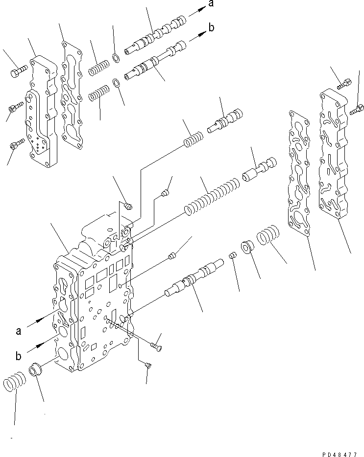 VALVE ASS'Y,TRANSMISSION \0\714-12-15000 KOMATSU