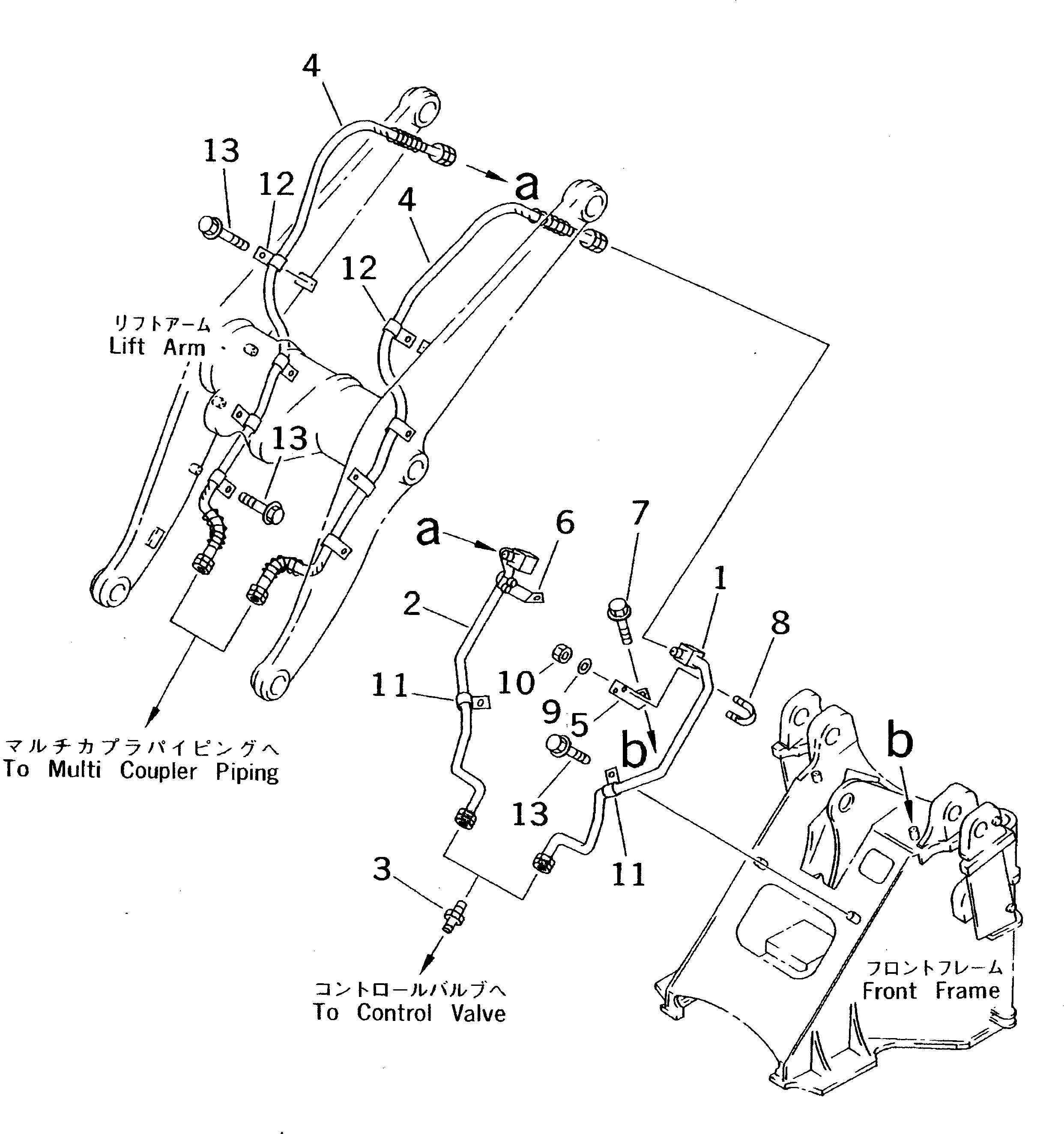 Трубка правая 423-879-2140 KOMATSU