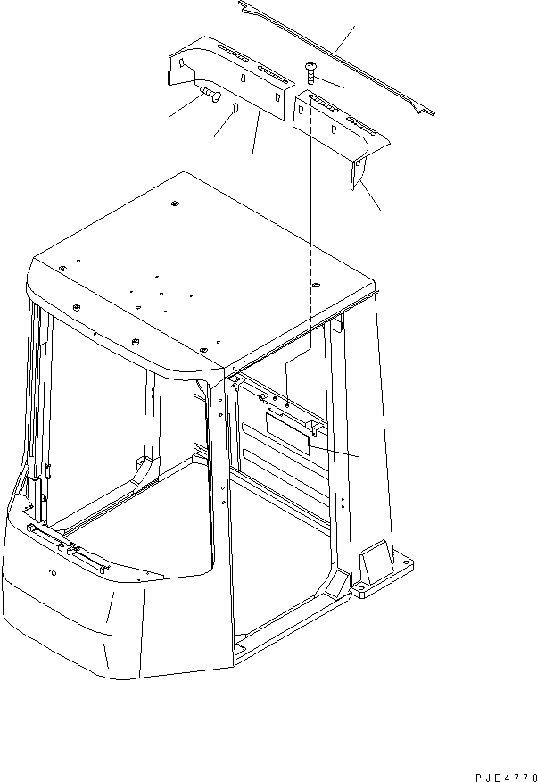Кабина ROPS в сборе (421-926-2052) KOMATSU