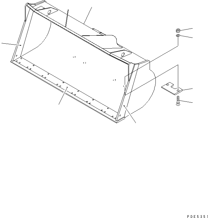 Ковш в сборе 423-70-22500 KOMATSU
