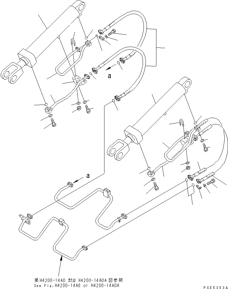 CYLINDER ASS'Y,LIFT (\0\707-01-08591) KOMATSU