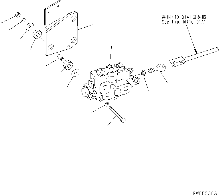 VALVE ASS'Y,STEERING (423-64-25101) KOMATSU