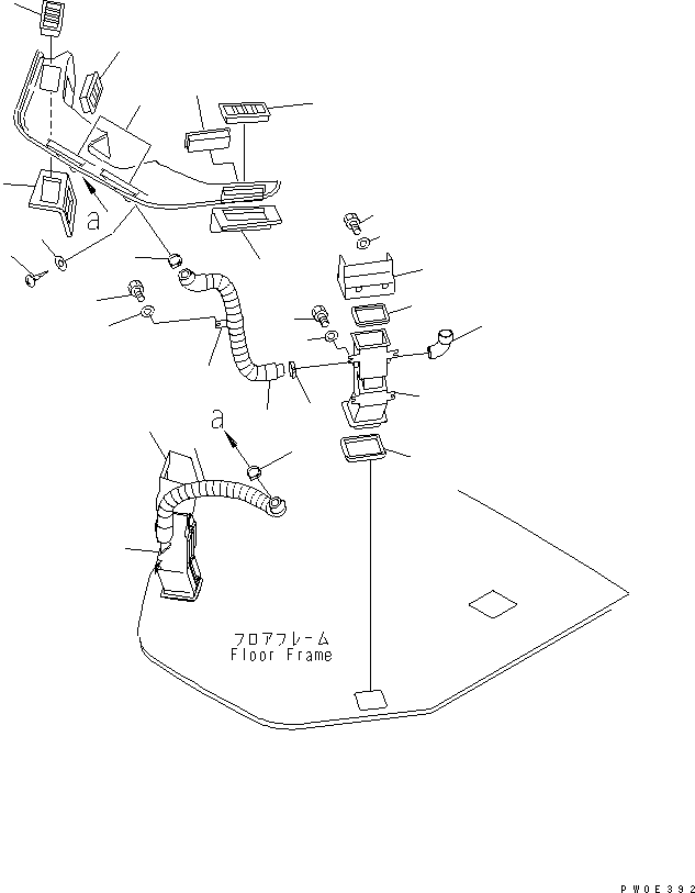 DUCT,R.H. 424-923-3270 KOMATSU