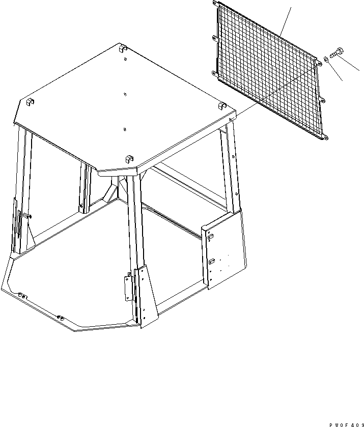 GUARD,REAR 421-T25-3310 KOMATSU