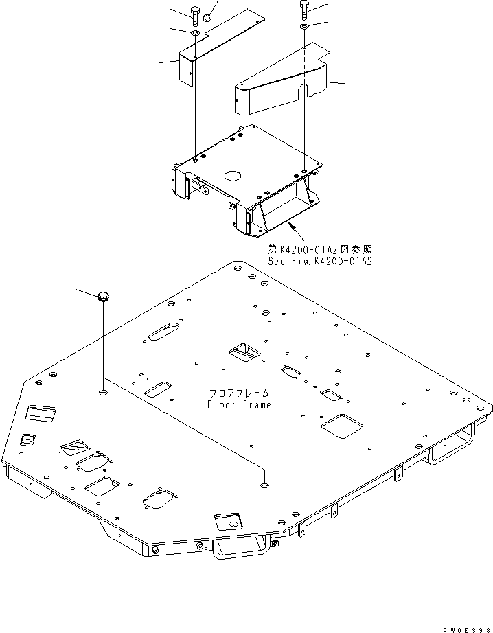 Крышка левая 423-944-3330 KOMATSU