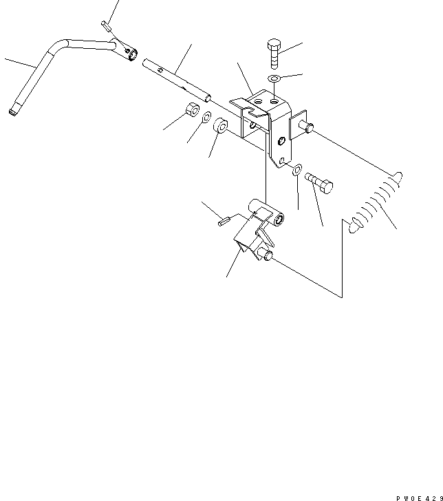 Рычаг 423-V88-3160 KOMATSU