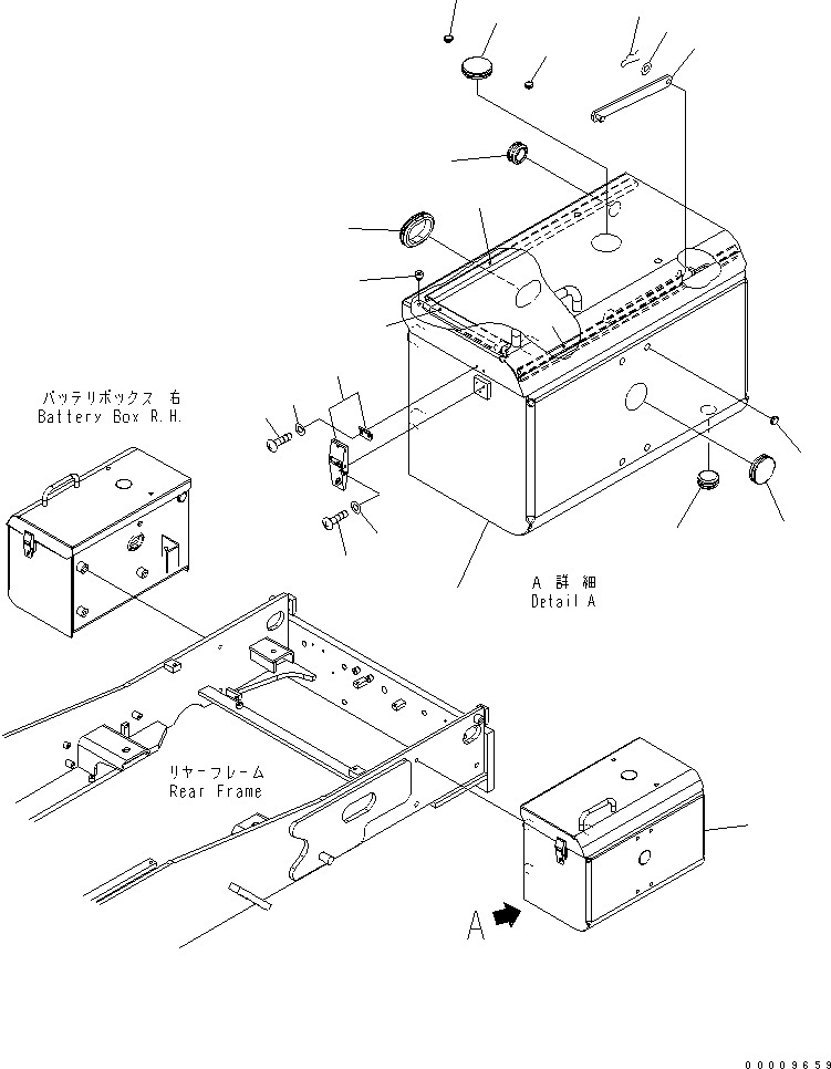 BATTERY BOX 423-Z94-3200 KOMATSU