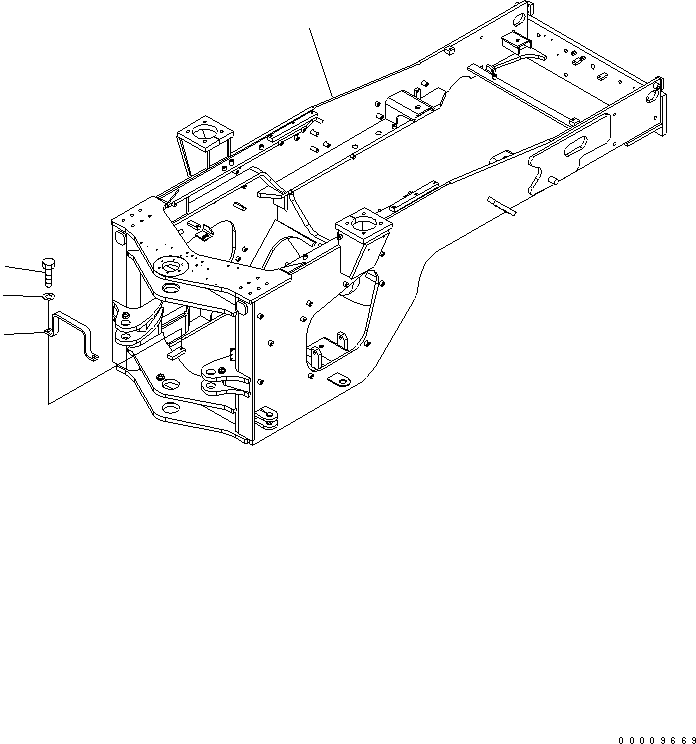 FRAME¤ REAR 423-Z94-3440 KOMATSU