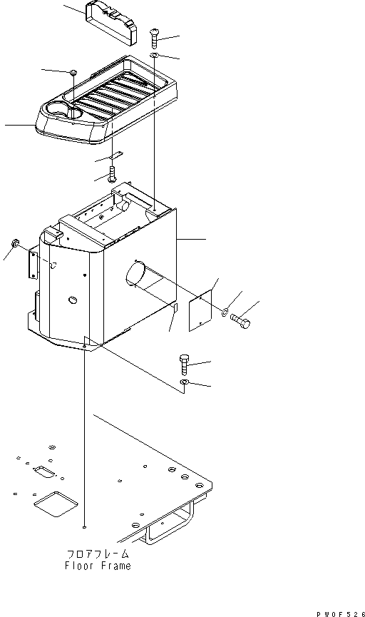 BOX,L.H. 423-Z94-3530 KOMATSU