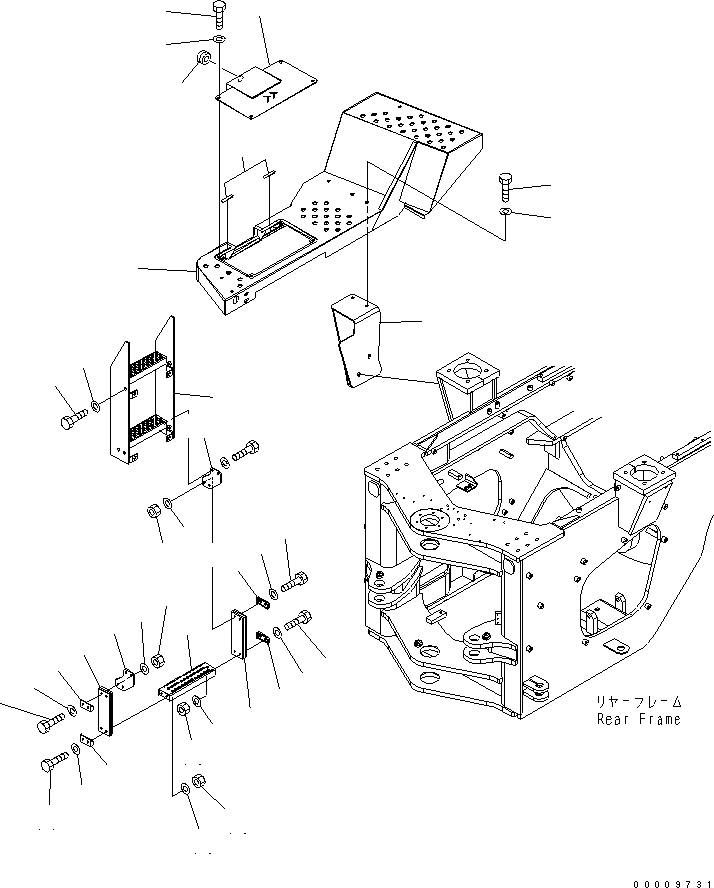FLOOR,R.H. 423-Z94-3570 KOMATSU