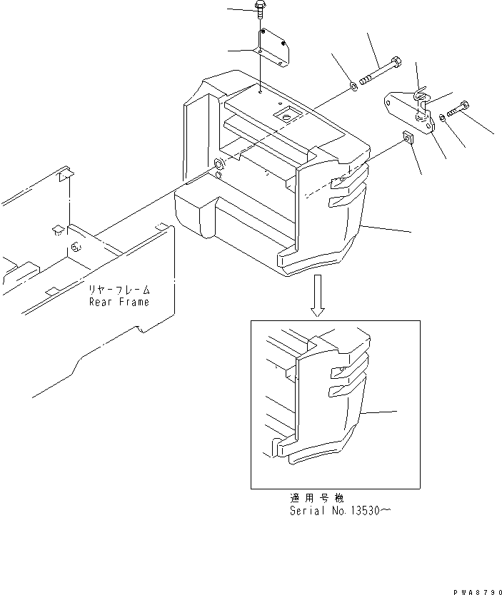 WEIGHT,COUNTER 363-J89-3111 KOMATSU