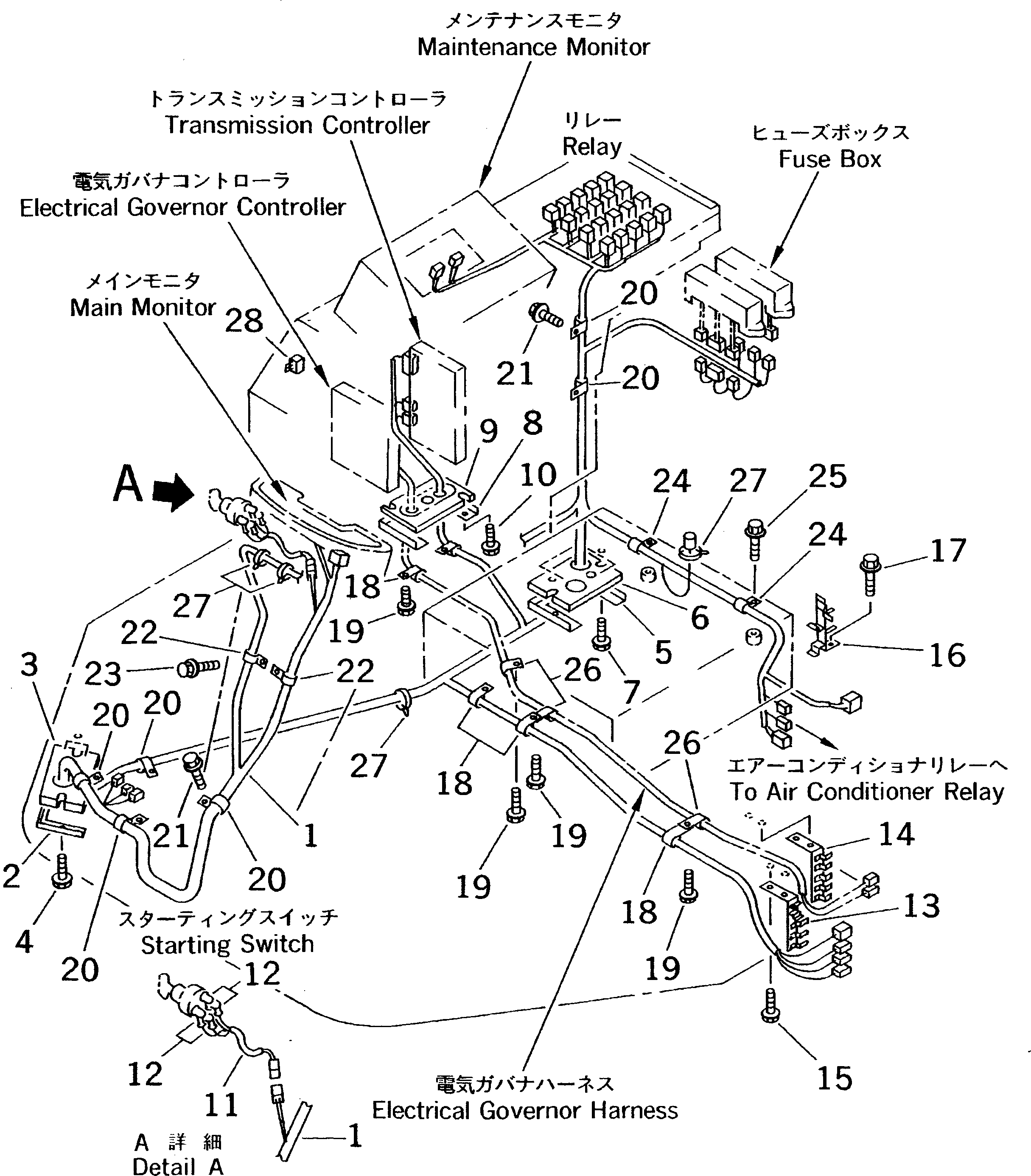 WIRING HARNESS,FLOOR FRAME (\4\421-06-22211) KOMATSU