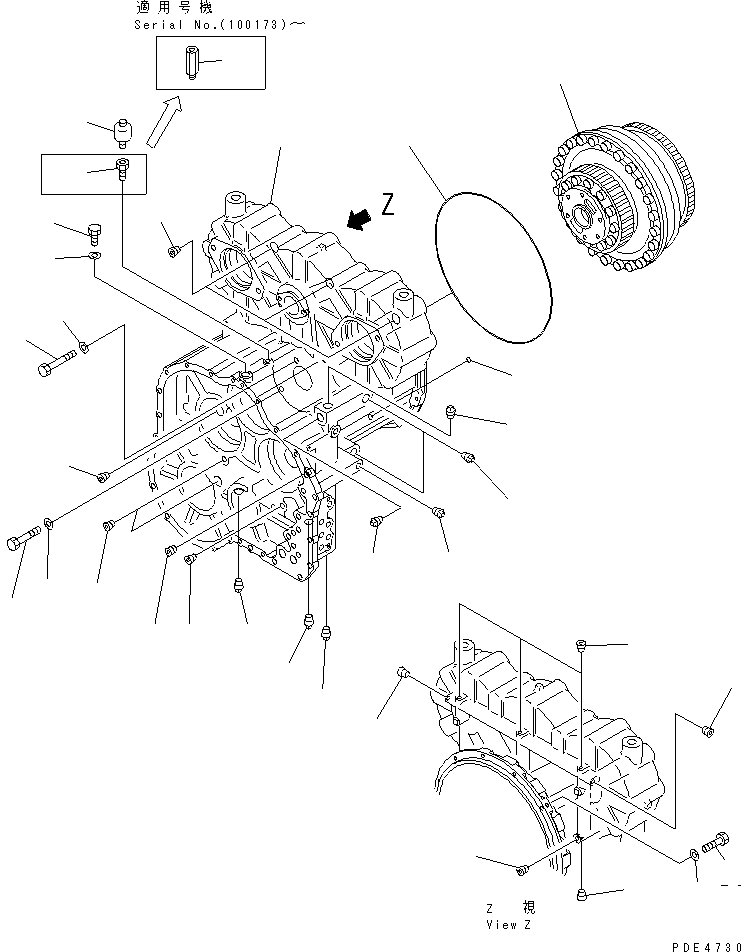 Трансмиссия в сборе (714-17-10000) KOMATSU