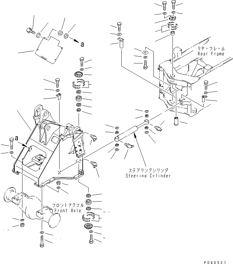 FRAME,FRONT 424-877-2220 KOMATSU
