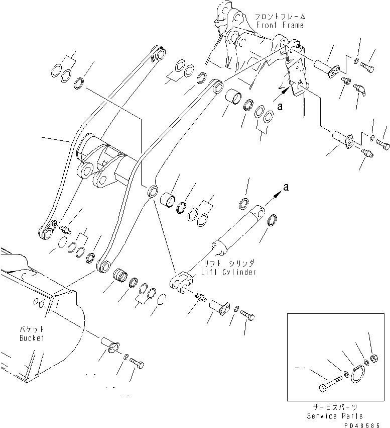 ARM,LIFT 424-T32-2170 KOMATSU