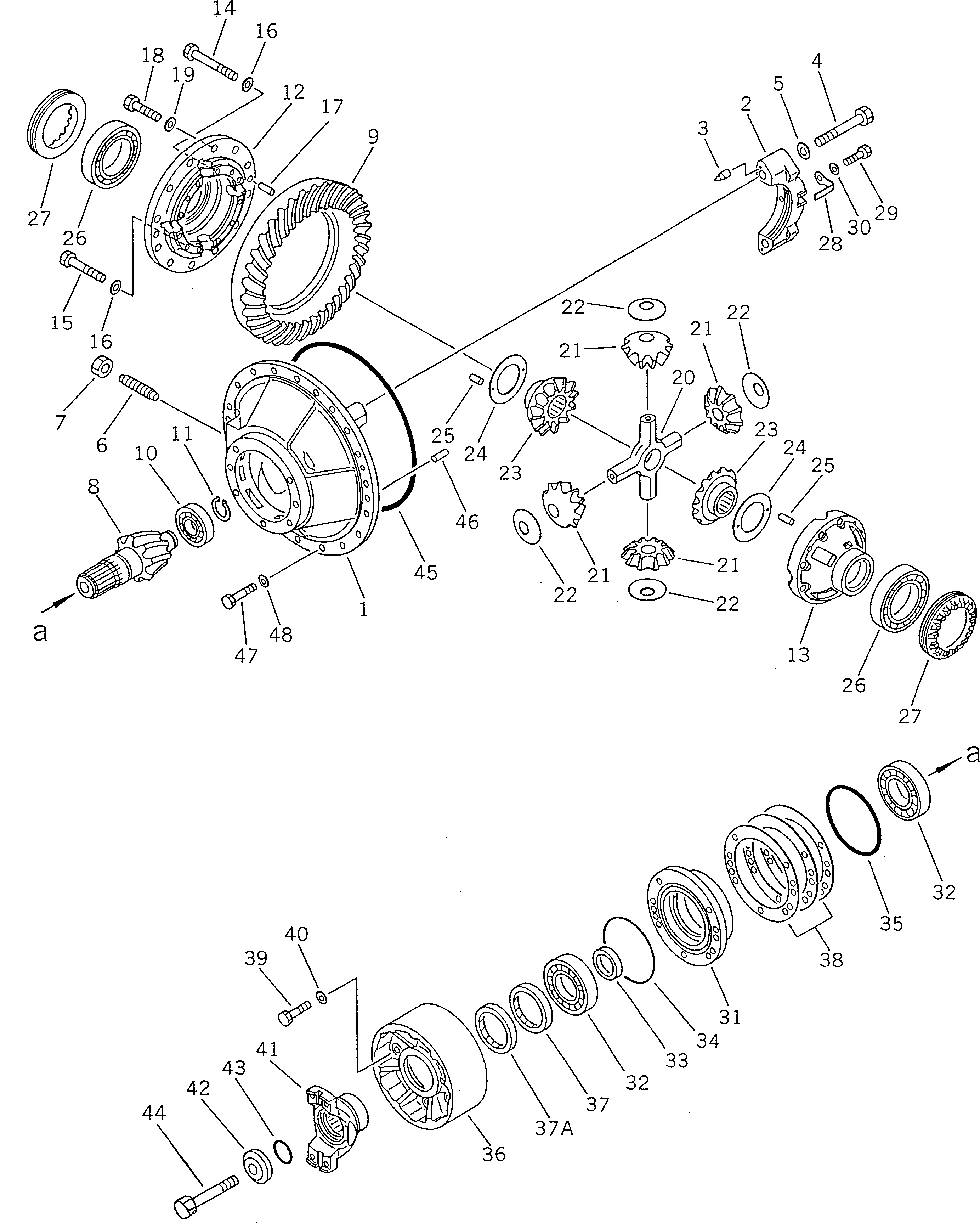 PINION ASS'Y \0\424-22-11202 KOMATSU