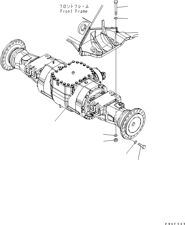 AXLE ASS'Y,FRONT (424-22-30001) KOMATSU