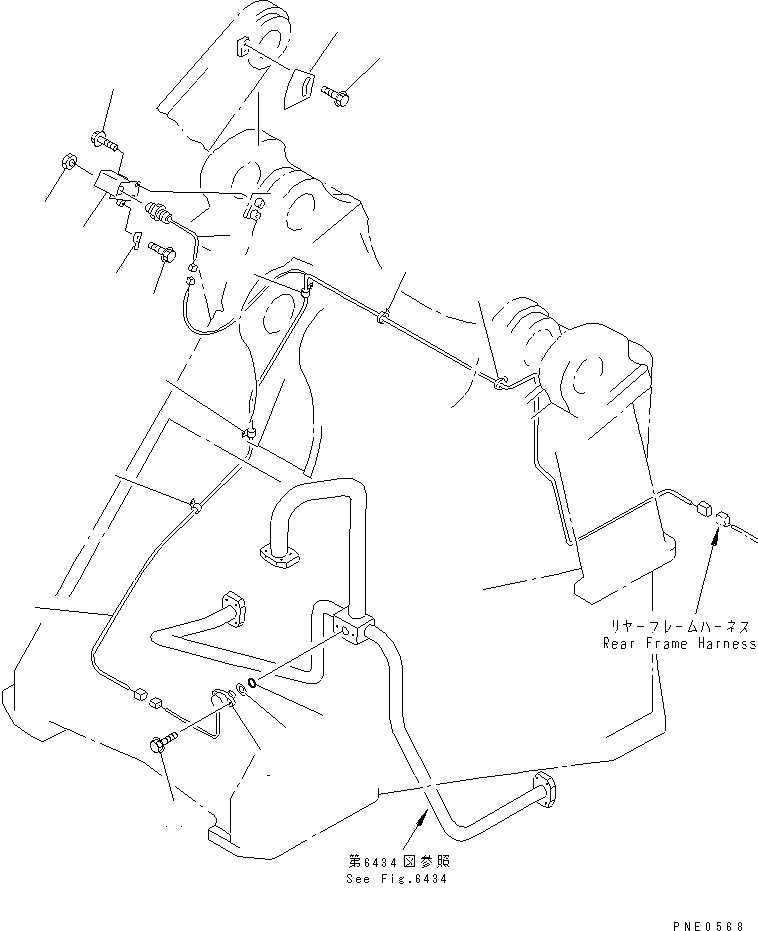 WIRING HARNESS,FRONT 421-T32-2220 KOMATSU