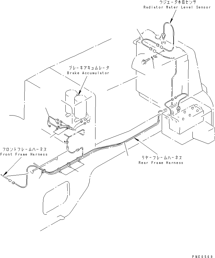 WIRING HARNESS,REAR FRAME 421-T32-2270 KOMATSU