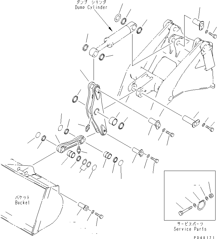 BELLCRANK 421-S30-2460 KOMATSU