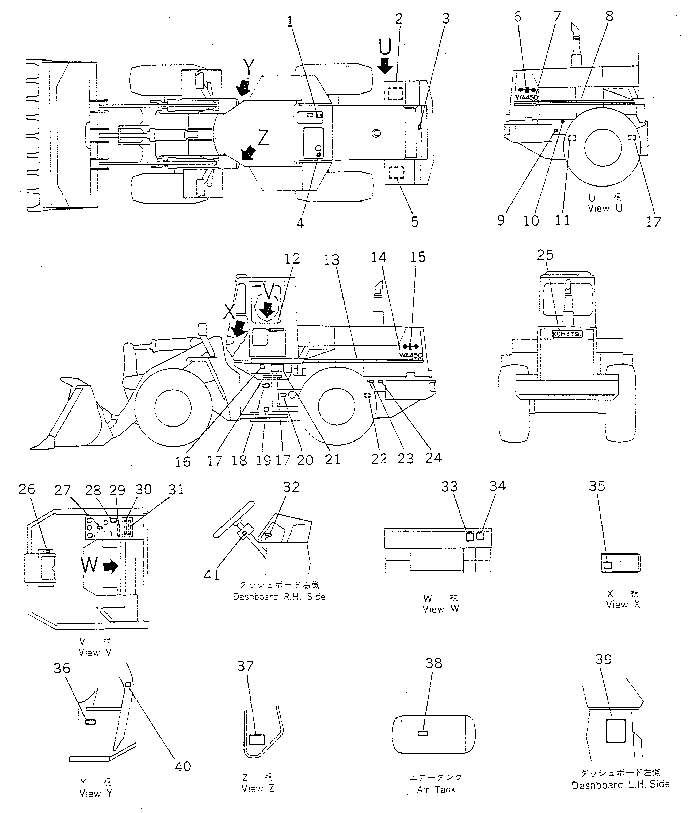 PLATE¤ INSTRUCTION,REMOTE GREASE¤TORQUE CONVERTER 421-93-12180 KOMATSU