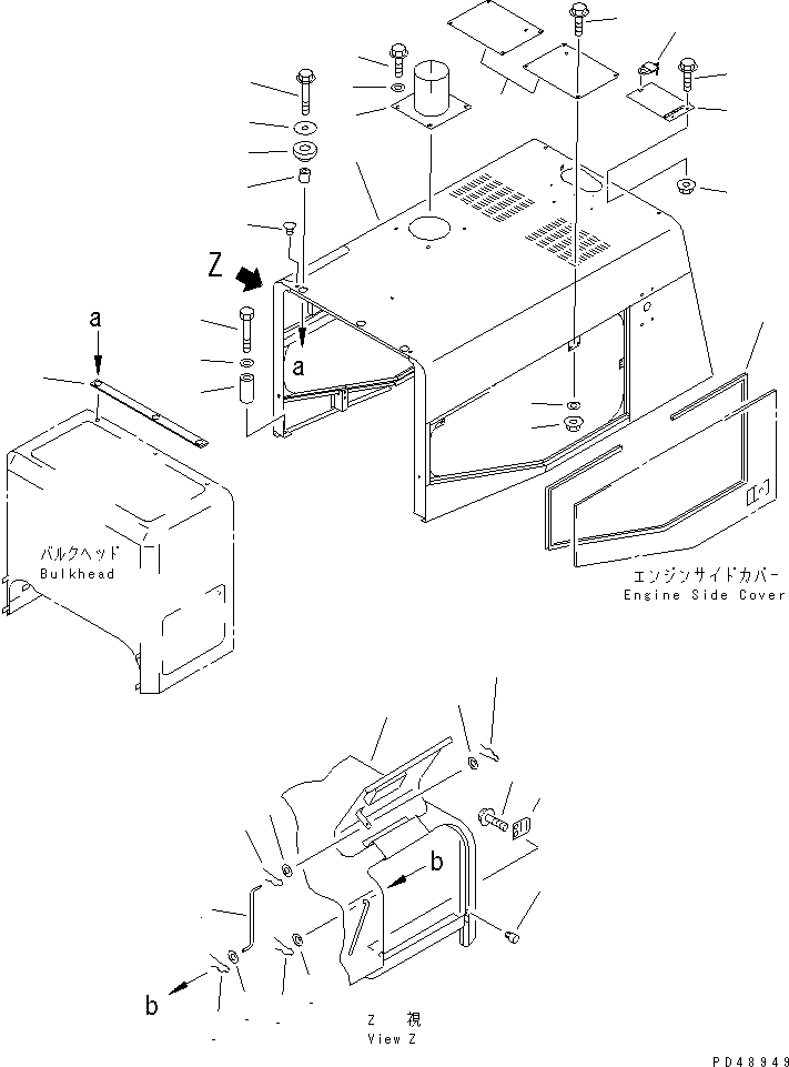 Капот 421-Z94-2111 KOMATSU