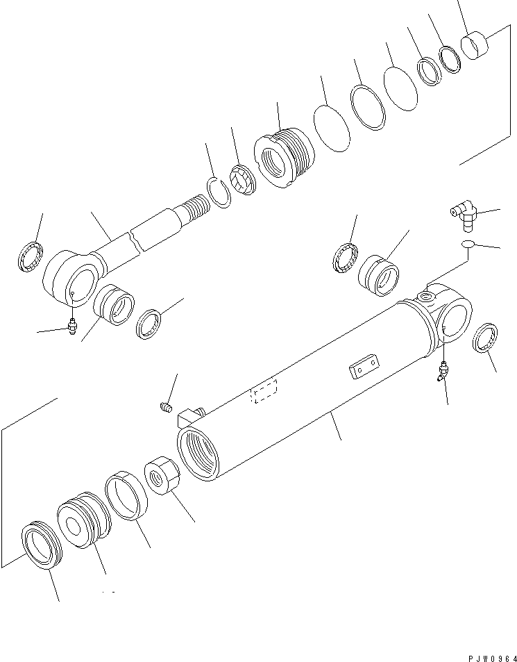 CYLINDER GROUP,L.H. 707-00-X7490 KOMATSU