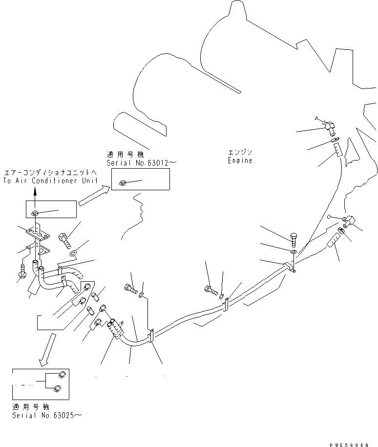 Хомут шланга \0\423-07-23240 KOMATSU