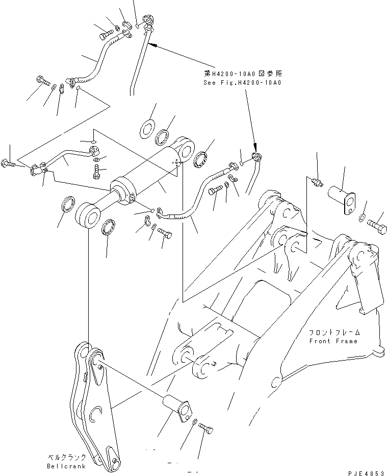 CYLINDER ASS'Y,BUCKET (\0\707-01-08651) KOMATSU