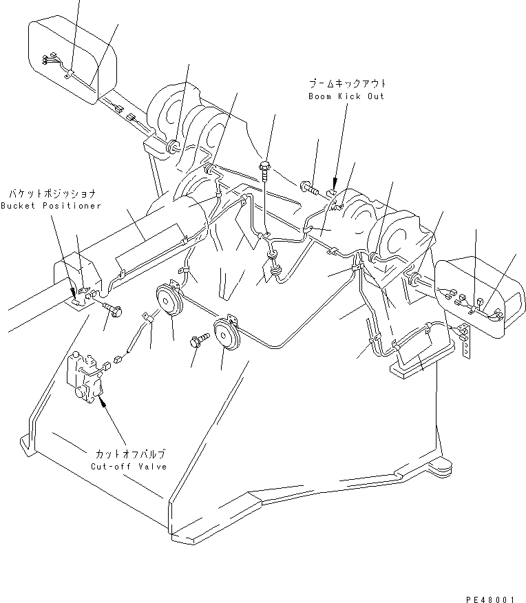 WIRING HARNESS,FRONT FRAME 421-06-22320 KOMATSU